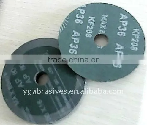coated abrasive fiber disc with 0.8mm fiber backing