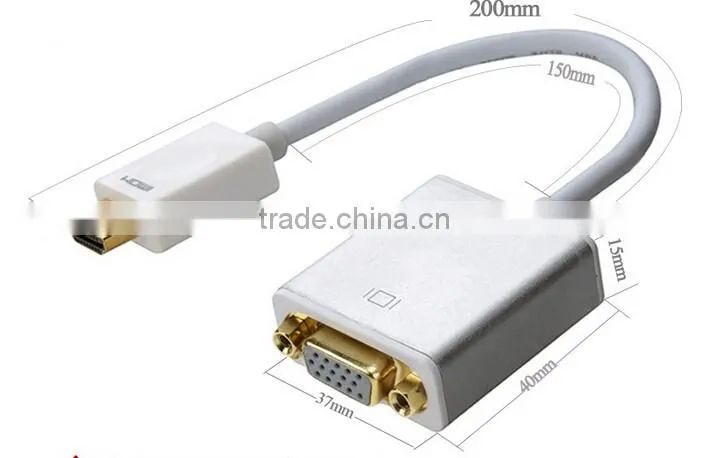cabletolink HDMIto VGA with Audio Output Cable Converter Adapter Lead for HDTV PC PS3 Xbox