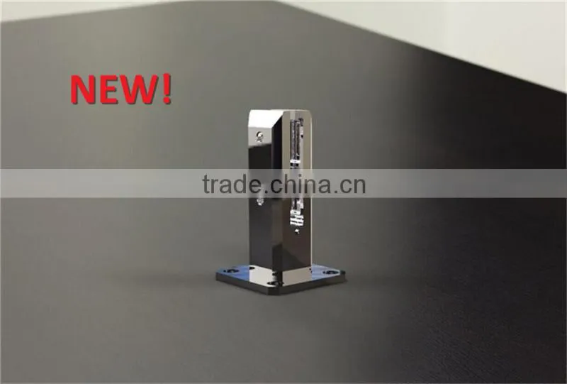 Square Spigot Deck Mounted frameless glass railing Frameless Pool Glass Fencing Spigot