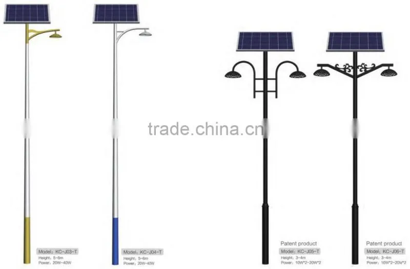 Honeycomb design 50w 60w 70w 80w Solar Led garden light Patented lamp housing