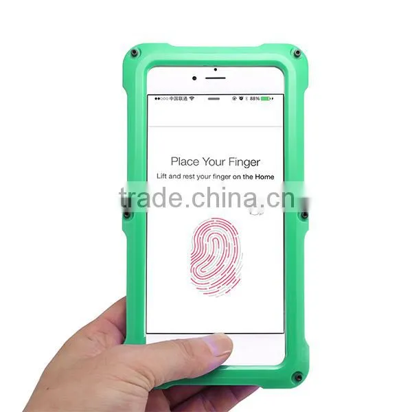 5.5 Inch Waterproof Cell Phone Case for iPhone 6 Plus 6 6S With Screws