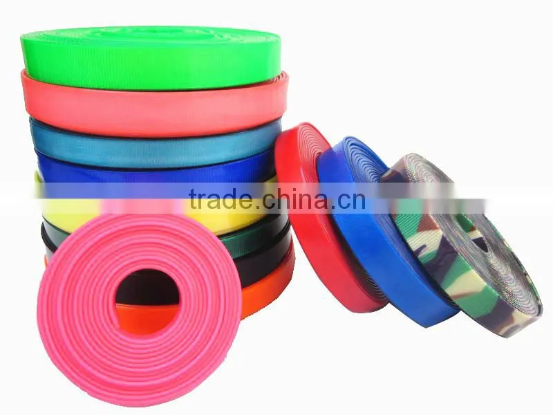 Smooth Gloss abrasion resistance polyurethane coated webbing