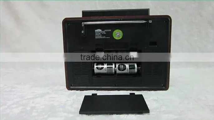 Hot vintage wood portable radio with mp3 player and speaker