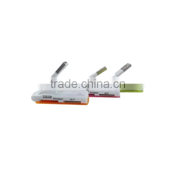Hot sell spaceship shape wired card reader for micro memory card