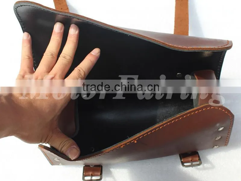 saddle bags motorbike bag motorcycle bag motorbike bag motorbike tool bag Touring traverbag motorcycle accessories brown leather