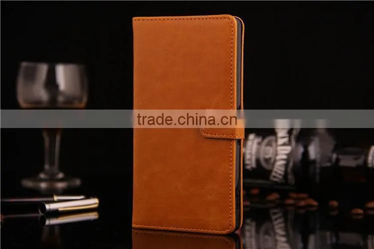 High Grade anti-dirt credit card purse stander Leather Flip Case Cover for Sony Xperia Z3