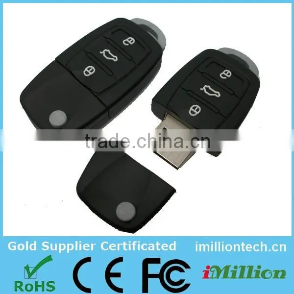 OEM PVC 2gb / 4gb USB Stick Car Key Shape USB Flash Drives With Free Sample Custom