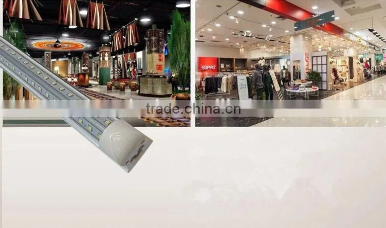 V Shape LED Cooler Lights 2ft led tube t8 integrated tube light 18W AC100-240V clear cover with CE RoHS listed t8 led tube