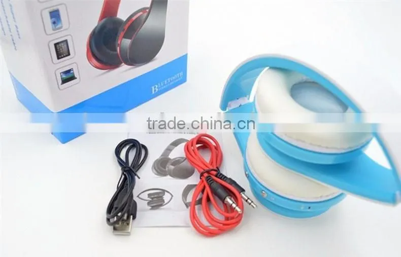 Hot sale portable foldable wireless bluetooth 3.0 stereo headphone for laptop computer