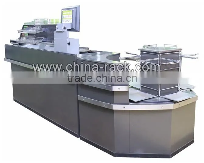 New Design Store Supermarket Checkout Counter For Sale