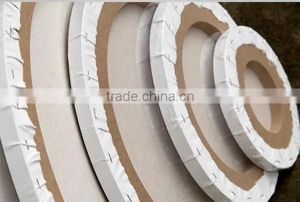 Blank stretched canvas,round painting canvas