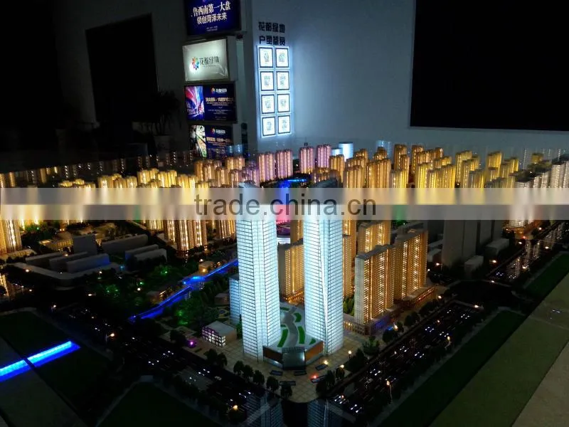 Apartments house miniature architectural model 1/150 for Real Estate