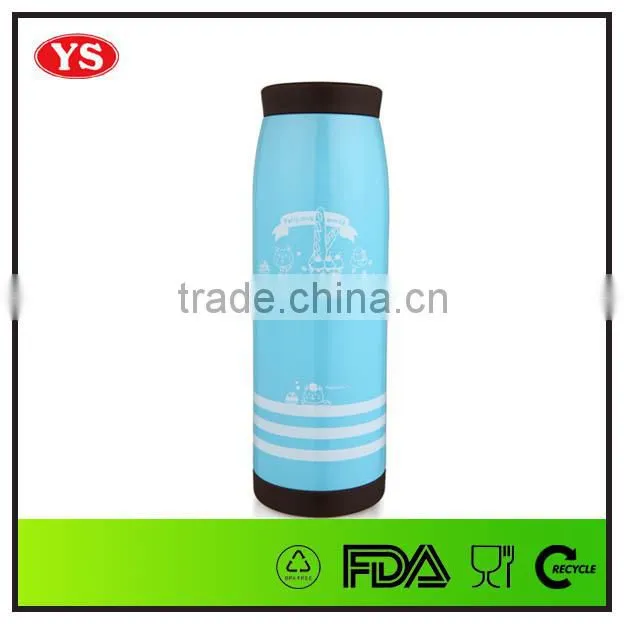 500ml vacuum double wall stainless steel barrel mug with lid