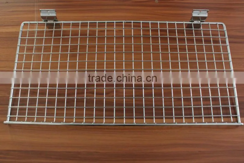 Supermarket Slatwall Wire Mesh Shelves