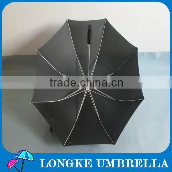 High quality aluminum shaft fiberglass ribs 30" auto open golf umbrella