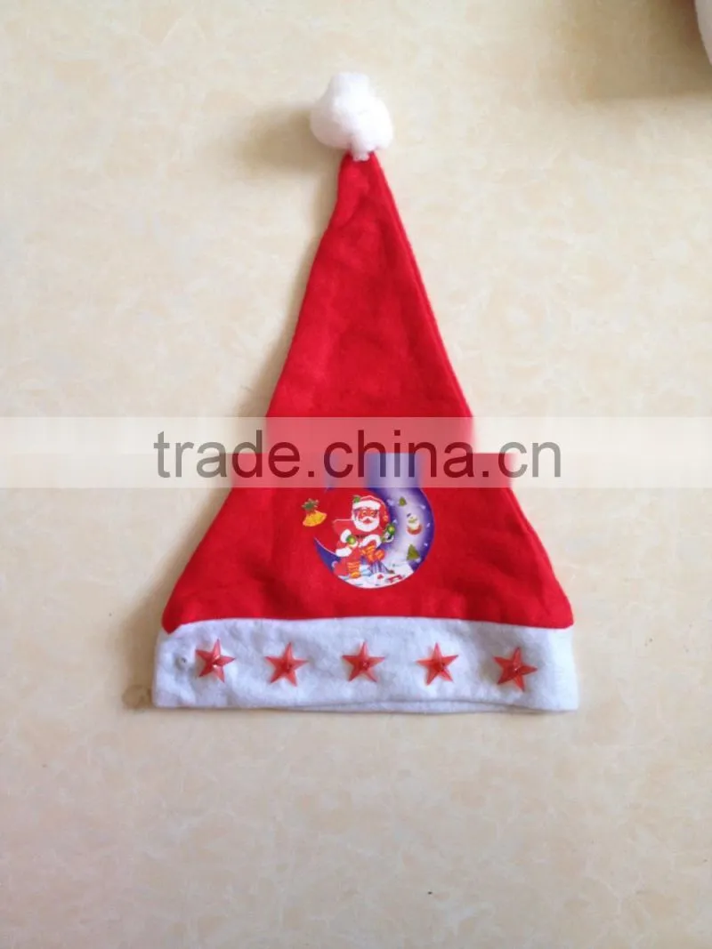 fashion design cute santa claus logo christmas hat