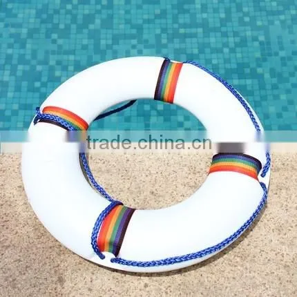 Poolstar 50cm Diameter Swim Foam Ring Buoy Swimming Pool Safety Life Preserver W/ cover P1955