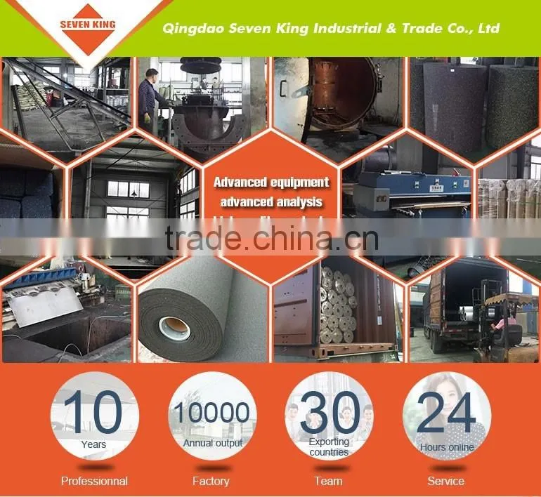Qingdao 7king high density sound absorption outdoor basketball court floor paver mat