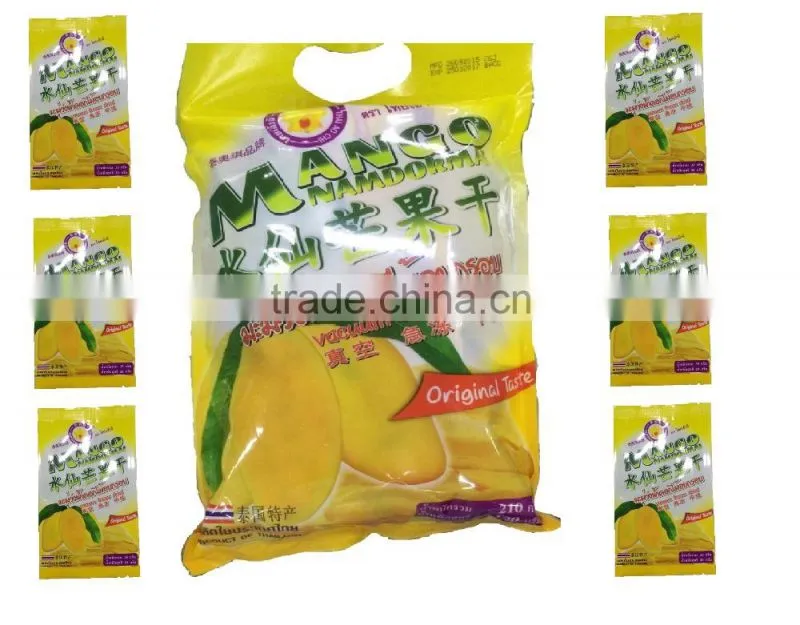Vacuum Freeze Dried Mango 210 gram pack from Thailand certified HACCP, ISO 22000 , GMP, HALAL and KOSHER