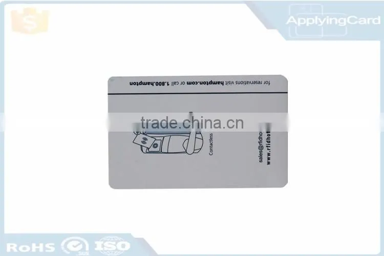 Access control PVC card contactless with signature panel from professional manufacturer