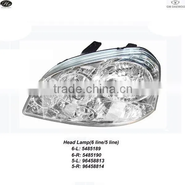 5485190 automobile 6P Left Headlight for GM DAEWOO LACETTI/OPTRA