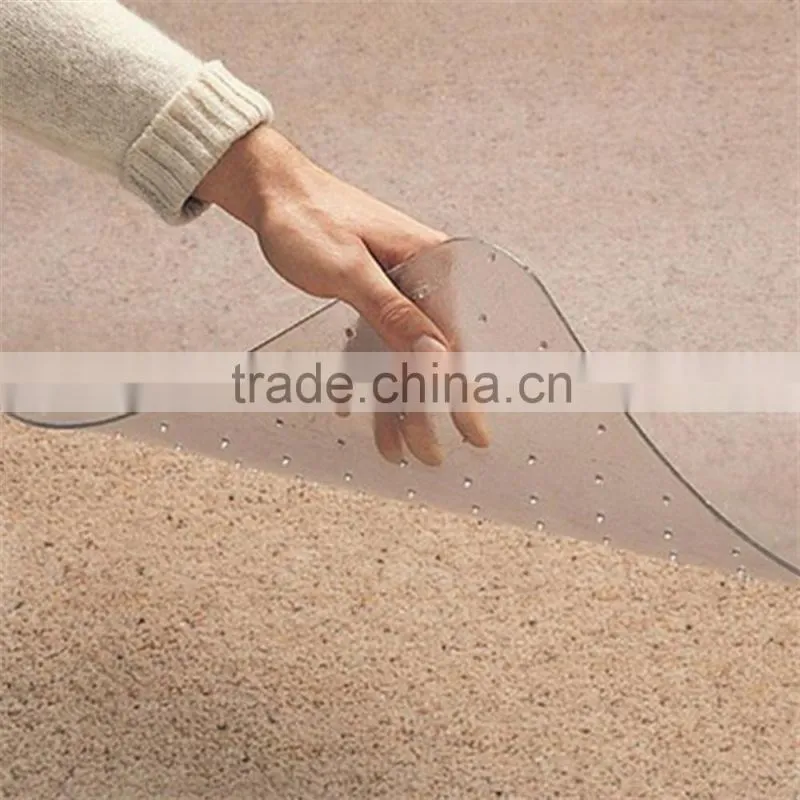 Custom Transparent Studded Chair Floor Mat Waterproof For office