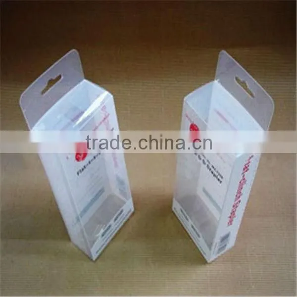 Cosmetic transparent PVC plastic packaging boxes