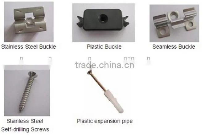 cheap wpc wood composite/timber decking stainless steel clips