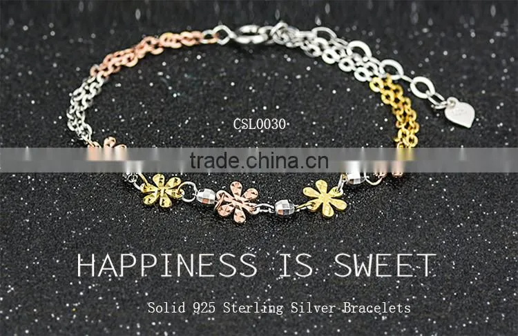 Wholesale 925 sterling silver fashion bracelet, Charm energy bracelet