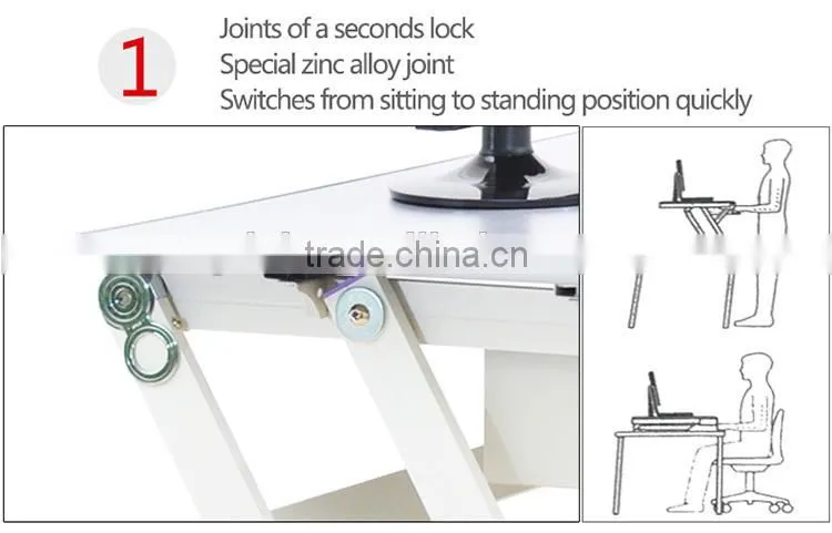 Ergonomic design portable and adjustable standing laptop stand