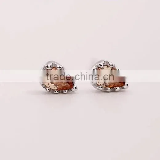 925 sterling solid silver water drop blue white green and champagne zircon earrings fashion women earrings jewelry 6790198