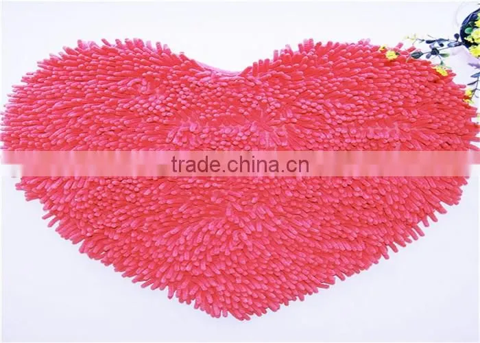 machine tufted noodle microfiber chenille mat