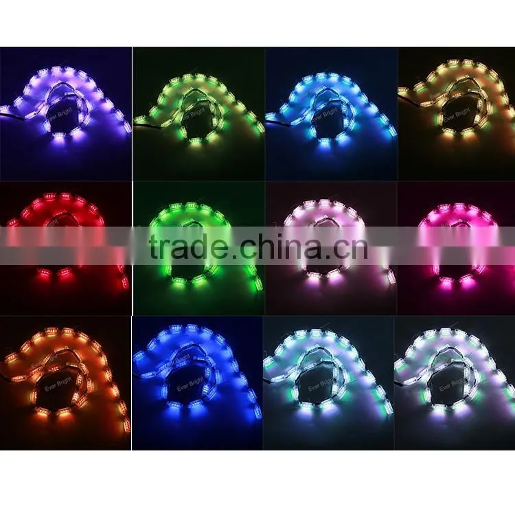 Newest product for 2017 auto drl lighting 2pcs white/amber crystal lighting phone APP control/led wifi light bulb