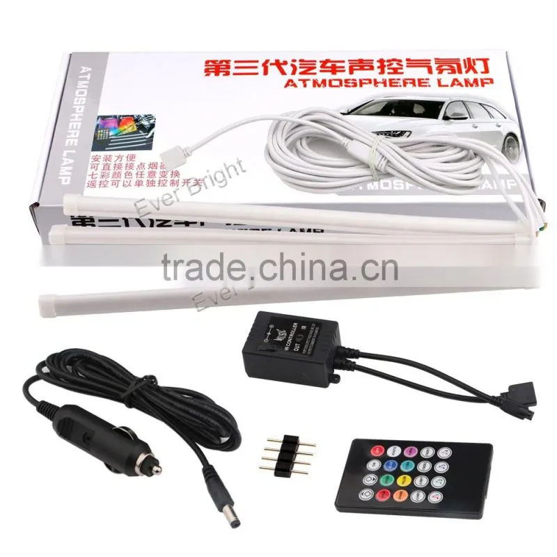 New China Products For Sale Car Charge 12V Glow Interior Decorative 4in1 Atmosphere Light Lamp
