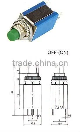 push button switch illFL6-010 uminated rectangular momentary latching