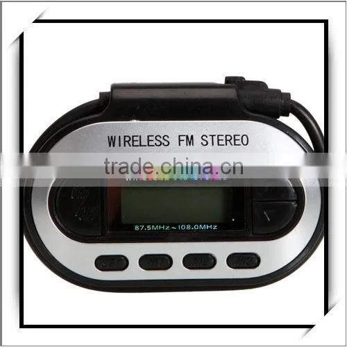 Car MP3 Player using Wireless FM Transmitter Black