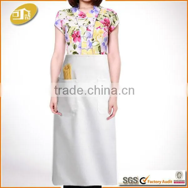 White 100% Air Jet Spun Polyester Apron
