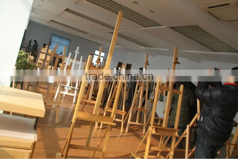 in stock 55x55x171(237)cm small beech wood studio easel