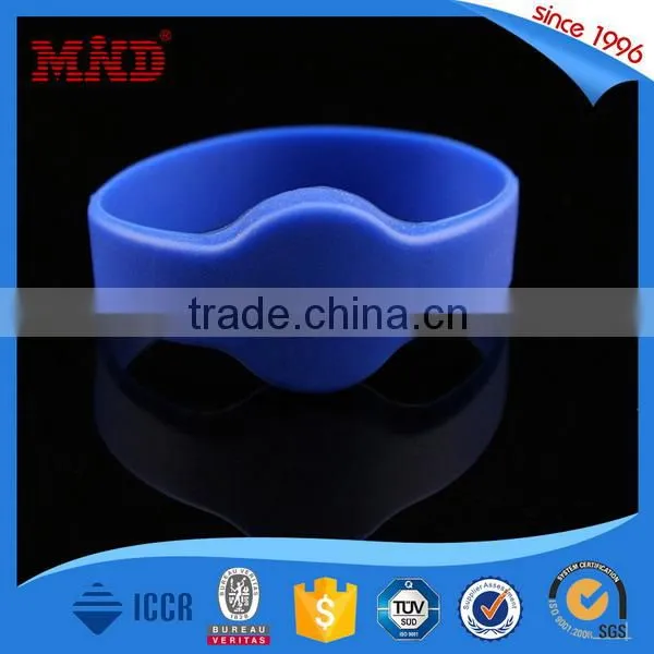 MDSW06 Custom uhf rfid silicone wristband/passive nfc bracelet