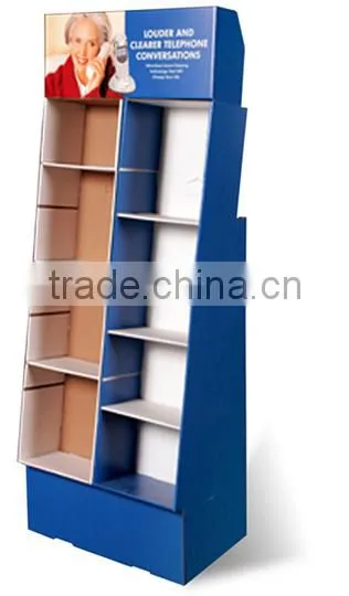 Corrugated paper pallet display for clothing and other articles of daily use