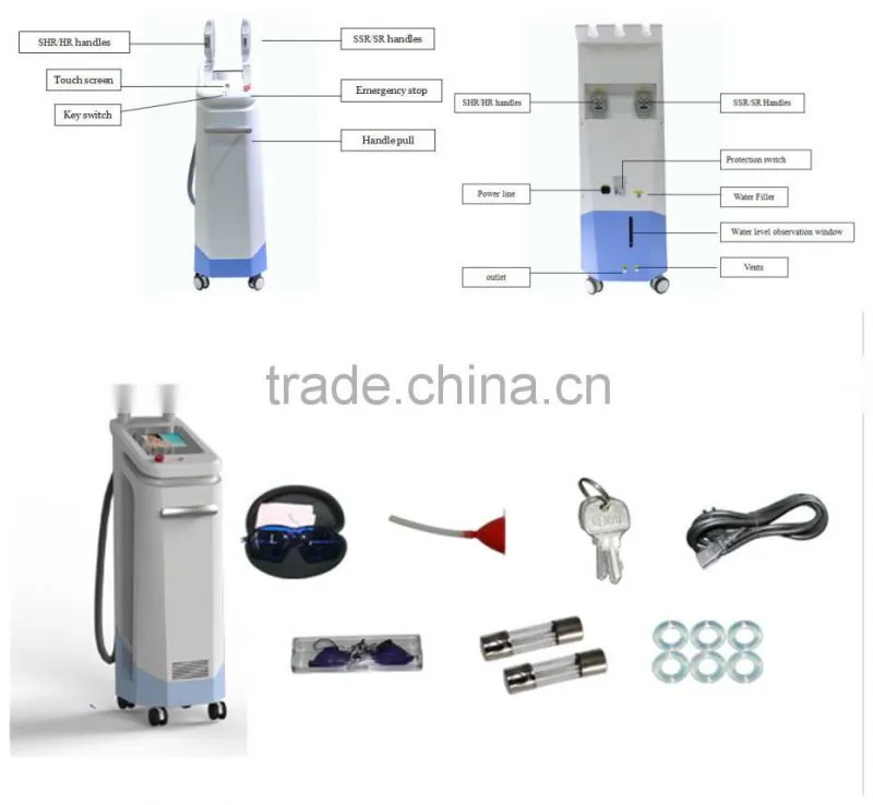 ICE SHR SSR Hair Removal Skin Rejuvenation Pigmentation&Vascular&Acne&Spot Removal Beauty Salon Equipment&Machine