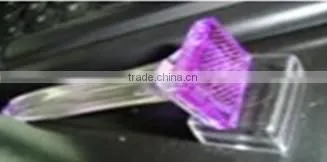 80 needles titanium derma roller with transparent handle and purple roller