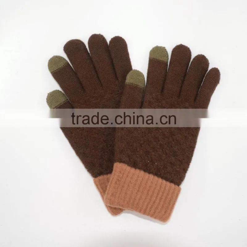 Knit Touchscreen Gloves with Conductive Fingertips for Use with All Touchscreen Electronic Devices