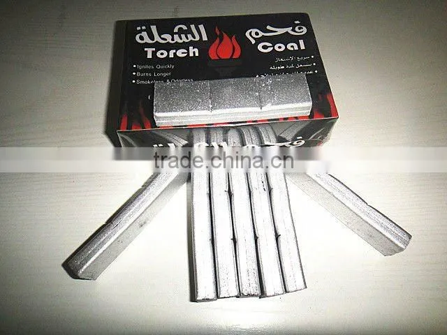 shisha charcoal coal and BBQ briquette