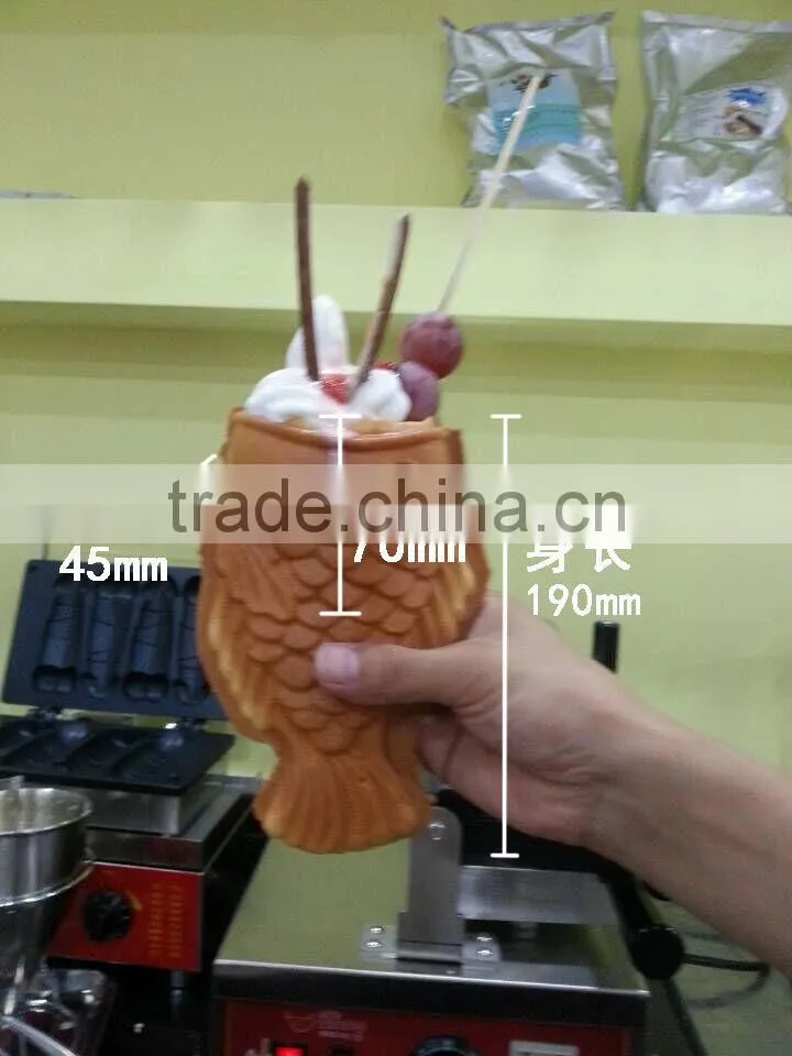 Korean Ice Cream Fish Waffle Machine Taiyaki Machine