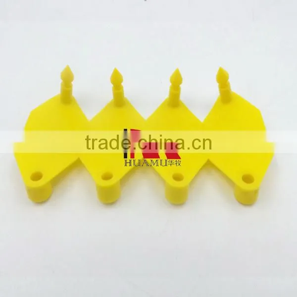 blank ear tag for pig in yellow 32*32 mm