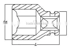 3/4" Dr. 6PT Flank Impact Socket