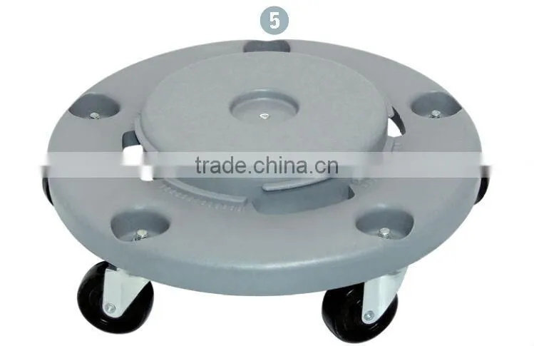 plastic garbage can with wheels