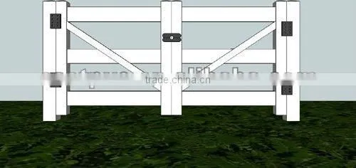 5"x5"3 rails pvc horse fence