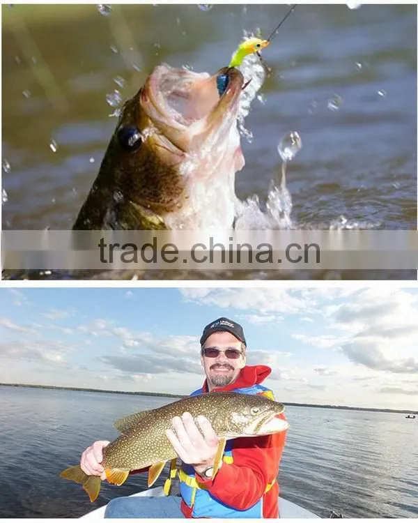 Fish Head White Tungsten Living Wiggly Jig